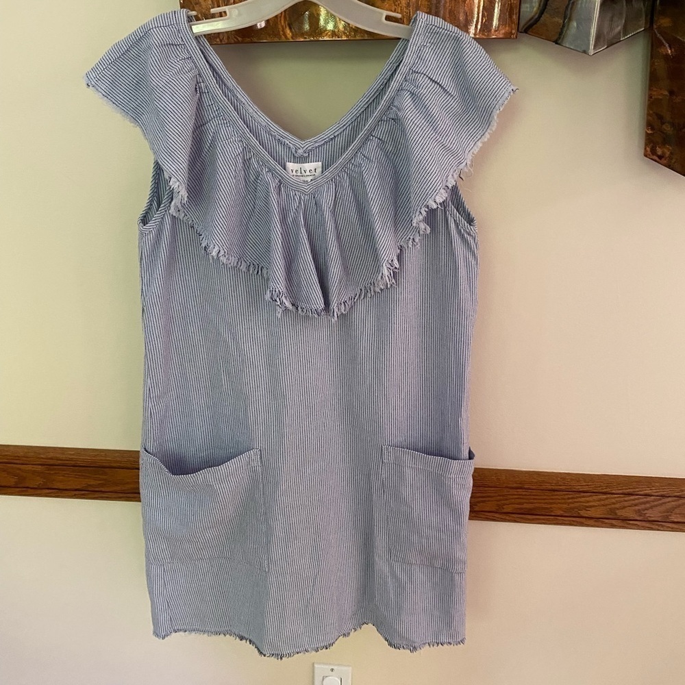 VELVET BY GRAHAM AND SPENCER STRIPE DRESS size small